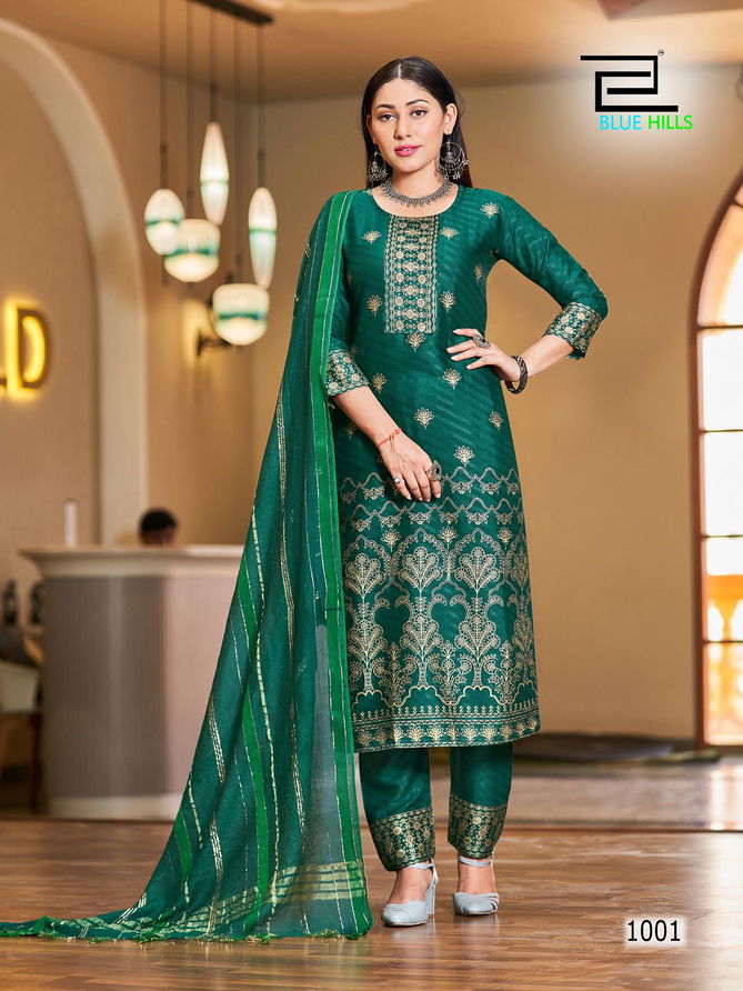 Jasmin By Blue Hills 1001-1006 Readymade Salwar Suits Catalog